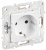 Розетка SKANDY 16А с заземл. защ. шторки безвинт. крепл. SK-R06W арктич. бел. IEK SK-R14-16-1-K01