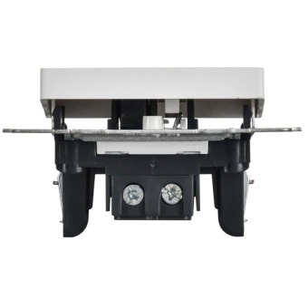 Выключатель проходной 1-кл. СП BRITE ВС10-1-7-БрАБ 10А с индикацией механизм арктич. бел. IEK BR-V12-1-10-K91