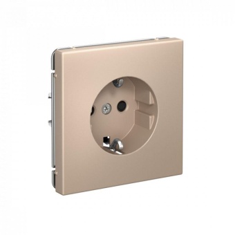 Розетка ArtGallery 16А с заземл. со шторками быстрозажим. клем. механизм песочн. SE GAL001245S