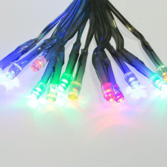 Гирлянда светодиодная "Сеть" 1.8х1.5м 180LED мультиколор 15Вт 220В IP20 с контроллером 8 режимов провод ПВХ прозр. Neon-Night 215-139