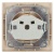 Розетка 1-м СП Plano 1-202-02 16А IP20 250В 2P+E Schuko сл. кость Intro Б0053876
