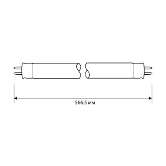 Лампа люминесцентная FT4-20W/54 20Вт T4 6500К G5 Camelion 3373
