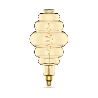 Лампа светодиодная филаментная Black Filament 8.5Вт Honeycomb золотая 2000К тепл. бел. E27 660лм GAUSS 161802105