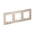 Рамка 3-м AtlasDesign Air песочн./дым. бел. SE ATN221203