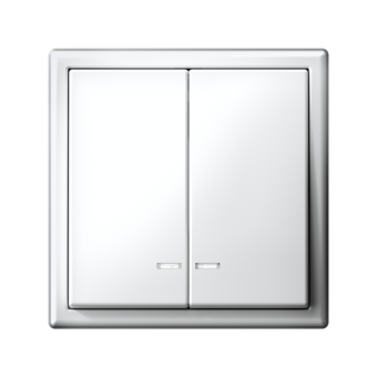 Выключатель 2-кл. ArtGallery (сх. 5а) 10AX с подсветкой быстрозажим. клем. механизм бел. SE GAL000153S