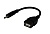 Кабель USB OTG mini USB на USB шнур 0.15м черн. Rexant 18-1181