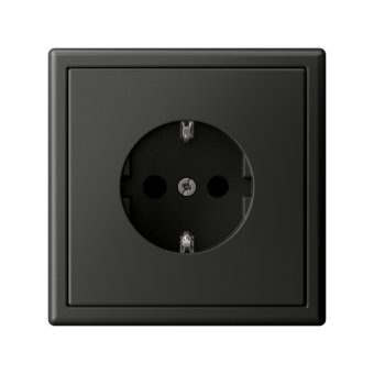 Розетка ArtGallery 16А с заземл. со шторками быстрозажим. клем. механизм базальт SE GAL001445S