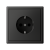Розетка ArtGallery 16А с заземл. со шторками быстрозажим. клем. механизм базальт SE GAL001445S