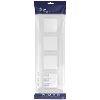 Рамка 4-м Elegance 14-5014-01М Classic для розеток и выключателей матов. бел. Эра Б0065828