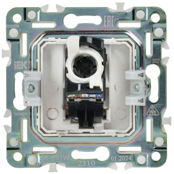 Розетка компьютерная RJ45 кат.5E SKANDY SK-K01W арктич. бел. IEK SK-K10-1-K01