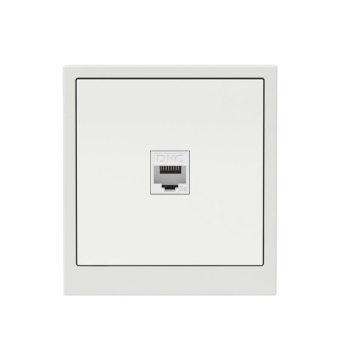 Розетка компьютерная 1-м KANT RJ45 кат.5E без шторки бел. песок DKC 7010663