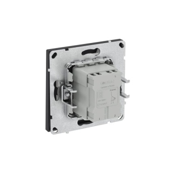 Переключатель 1-кл. KANT с подсветкой черн. уголь DKC 7012143