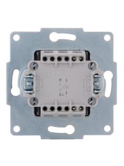 Механизм кнопки звонка 1-кл. 1п СП Karina 10А IP20 бел. LEZARD 707-0288-103