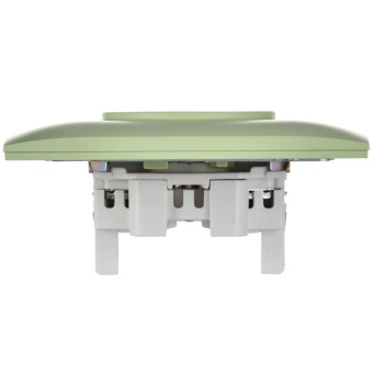 Розетка 2-м SKANDY 10А без заземл. без защ. шторок в сборе SK-R10G мятный IEK SK-R20-10-K06-F