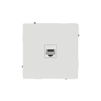 Розетка компьютерная 1-м KANT RJ45 кат.6A без шторки бел. песок DKC 7010673