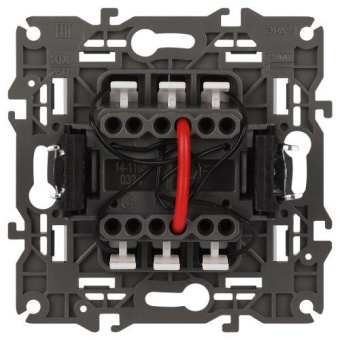 Выключатель 2-кл. СП Elegance 14-1105-01 10А IP20 250В 10AX с подсветкой механизм бел. Эра Б0034237