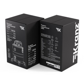 Пылесос строительный KR30 1400Вт 30л 4м Kranz KR-16-1117