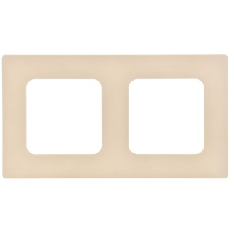 Рамка 2-м СП FLITE РУ-2-К-ФлСл сливочный IEK FI-M22-32-20-K86