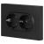 Розетка 2-м СП Accent 6-205-05 16А IP20 250В 2P+E Schuko AL/CU антрацит Intro Б0063494