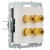 Аудиорозетка 4-м BRITE РА10-БрБ механизм бел. IEK BR-S40-K01