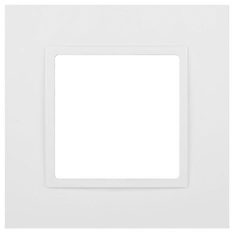 Рамка 1-м Elegance 14-5001-01М для розеток и выключателей матов. бел. Эра Б0065794