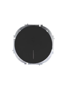 Выключатель проходной 1-кл. СП OSEN 10А IP20 с подсветкой механизм черн. бархат LEZARD 743-4288-114