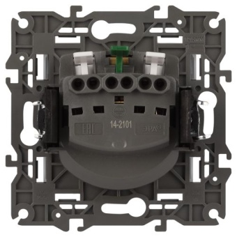 Розетка Elegance 14-2101-01М 16А 250В 2P+E Schuko матов. бел. Эра Б0065800