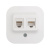 Розетка компьютерная + телефонная 2-м ОП 2мод. Quteo RJ45 + RJ11 кат.5E UTP IP20 бел. Leg 782221 Розетка компьютерная + телефонная 2-м ОП 2мод. Quteo RJ45 + RJ11 кат.5E UTP IP20 бел. Leg 782221