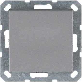 Кнопка звонка 1-кл. 10А IP20 механизм алюм. Jasmart G3010S