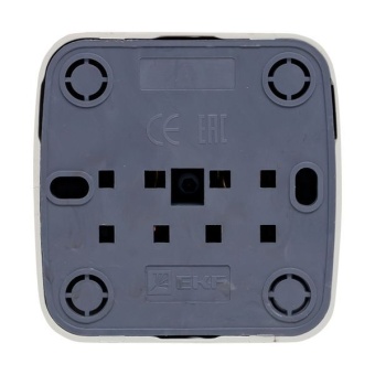 Розетка 1-м ОП Минск 16А IP20 с заземл. бел. Basic EKF EGR16-028-10