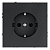 Розетка 1-м СП S70 16А с заземл. механизм графит Voltum VLS040107