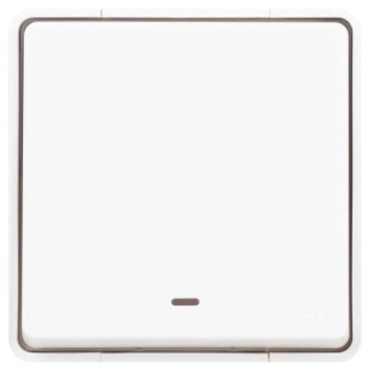 Выключатель Эксперт 11-1502-01 с подсветкой IP55 10АХ-250В ОУ бел. Эра Б0063305