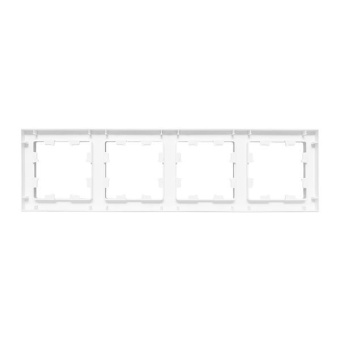 Рамка 4-м Эпика пластик бел. EKF UP1-FPW-04
