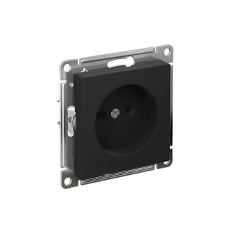 Розетка AtlasDesign 16А без заземл. без шторок быстрозажим. клем. механизм карбон SE ATN001041S