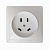 Розетка 1-м ОП 32А 440В IP20 3P+N для плиты с заземл. бел. Universal 5316