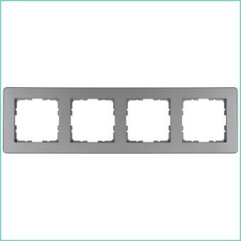 Рамка 4-м G-Flex алюм. Jasmart G1104S