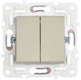 Выключатель проходной 2-кл. SKANDY 10А SK-V05B беж. IEK SK-V22-0-10-K10