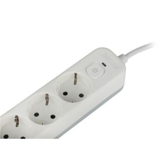 Удлинитель с сетевым фильтром 4х1.5м с заземл. 10А USF-4es-1.5m-2xUSBAC-W +2xUSBA+C3.1A с выкл. с базов. защитой Эра Б0059571
