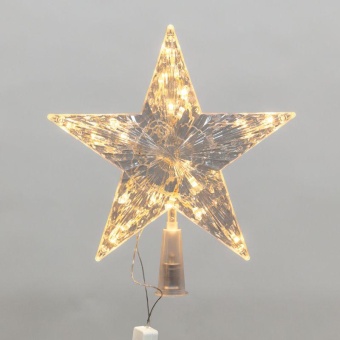 Фигура светодиодная "Звезда" 22см LED тепл. бел. 230В IP20 на елку постоян. свечение Neon-Night 501-006