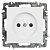 Розетка 1-м СП Accent 6-201-01 16А IP20 250В 2Р AL/CU бел. Intro Б0063653