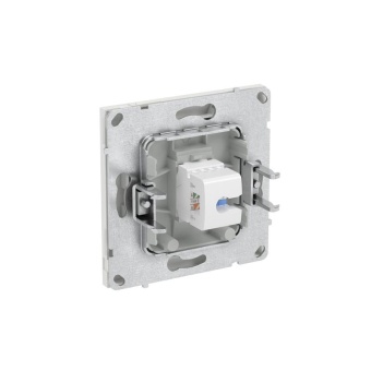 Розетка компьютерная 1-м KANT RJ45 кат.6A без шторки бел. песок DKC 7010673