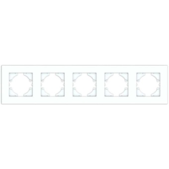 Рамка 5-м City бел. матов. GUSI С1115-041