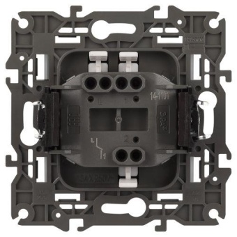 Выключатель Elegance 14-1101-01М 250В 10АХ матов. бел. Эра Б0065780