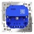 Розетка 1-м СП S70 16А с USB A+A с заземл. защ. шторки механизм сталь Voltum VLS040405 Розетка 1-м СП S70 16А с USB A+A с заземл. защ. шторки механизм сталь Voltum VLS040405