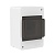 Щиток настенный 4мод. с тонированной дверцей бел. DKC F04W0WD