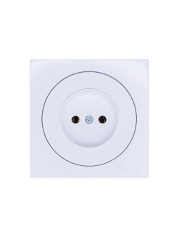Розетка 1-м СП OSEN без заземл. ПБТ бел. LEZARD 743-0288-121B