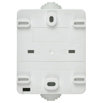 Выключатель 2-кл. ОП Форс IP54 ВС20-2-0-ФБ бел. IEK EVS20-K01-10-54-DC