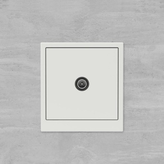 Розетка телевизионная проходная TV KANT бел. песок DKC 7010513