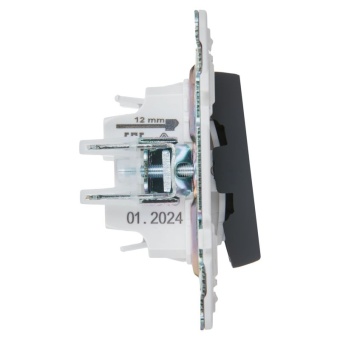 Выключатель 2-кл. SKANDY 10А SK-V04G графит IEK SK-V20-0-10-K53