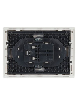 Розетка 2-м СП FORTE&PIANO FP226 10А без заземл. без защ. шторок безвинт. крепл. бел. IEK FP-R20-10-1-K01